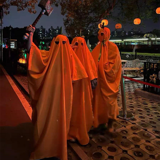 Children's Halloween Costume Pumpkin Cloak from Eternal Gleams