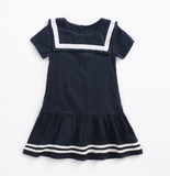 Stylish Summer Cotton Uniform Dress for Girls from Eternal Gleams.