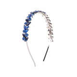 French Retro High-grade Hair Accessories Metal Texture Headband Rhinestone from Eternal Gleams