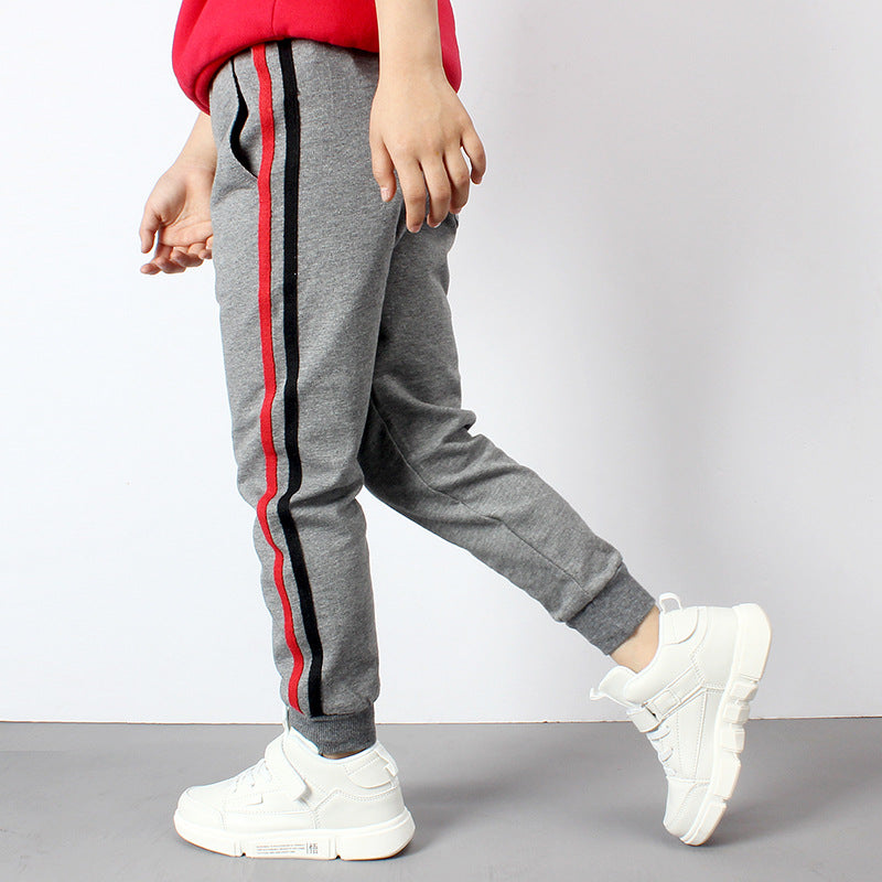 Fashion Cute Solid Color Children's Cotton Casual Anti-mosquito Pants from Eternal Gleams