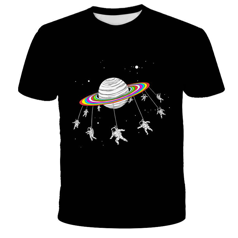 Digital print astronaut t-shirt for kids in various sizes