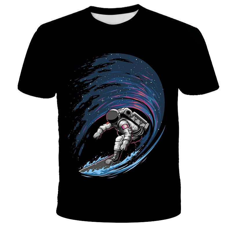 Digital print astronaut t-shirt for kids in various sizes