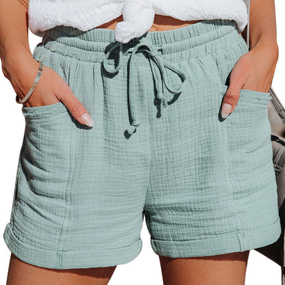 Amazon Wish - Short taille haute à jambes larges et amples pour femme
