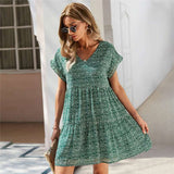 Chic Ruffle Summer Chiffon Dress