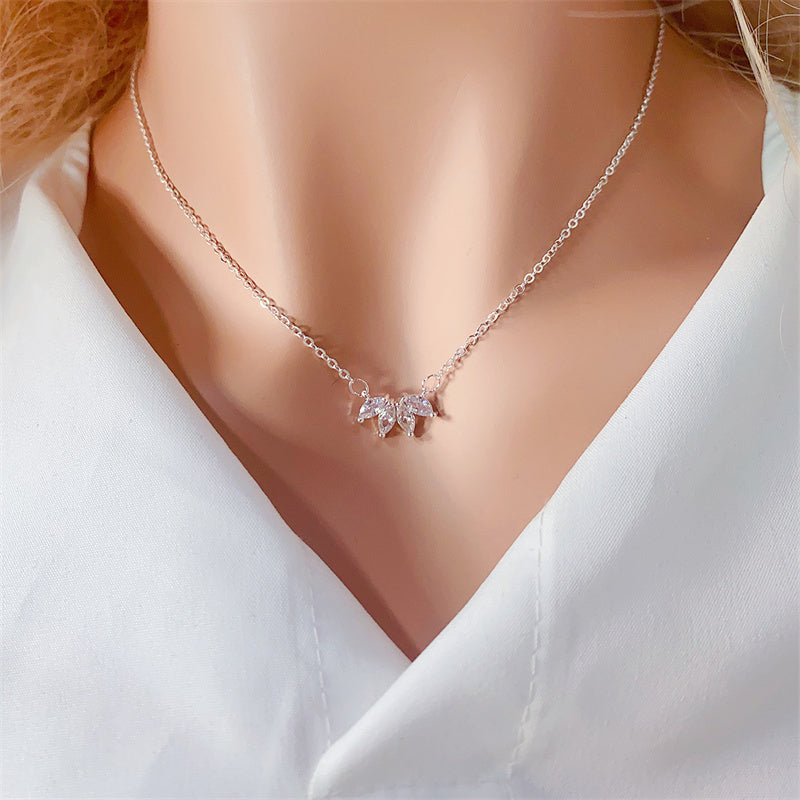 Minimalist Shining Flower Petal Necklace for Women and Girls from Eternal Gleams