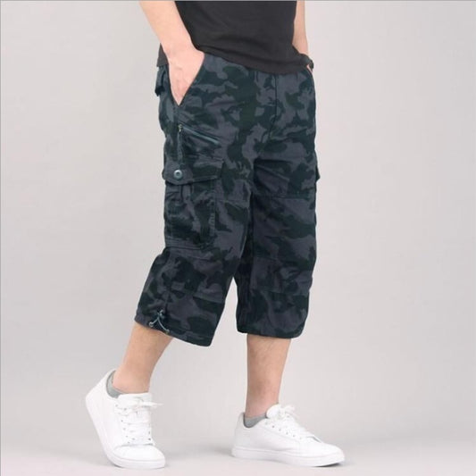 Men's loose cropped multi-pocket tooling pants from Eternal Gleams