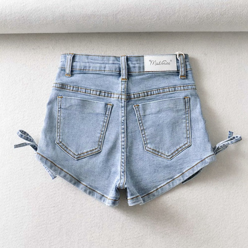 Fashionable And Personalized Bow Denim Shorts For Women from Eternal Gleams