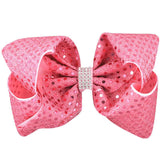 Large sparkly bow clip with drill (12 pieces Set)