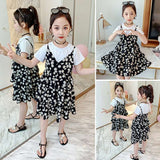 Children dress - Charming Floral Print Dress for Girls from Eternal Gleams.