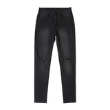 Casual Shredded Slim Zip Pencil Pants from Eternal Gleams