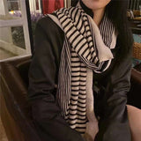 Chic Geometry: Women's Cotton Long Scarf