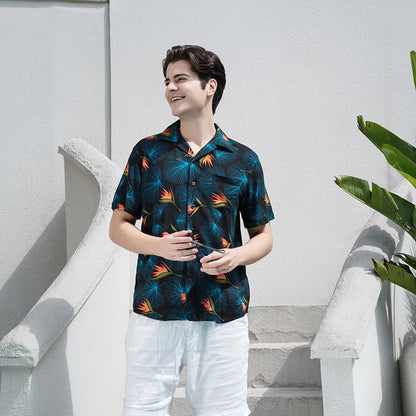 Men's Rayon Printed Cardigan Beach Shirt - Various Designs | Eternal Gleams