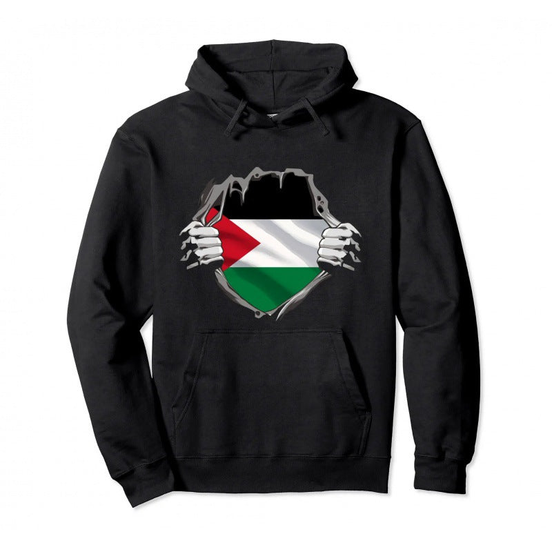 Palestine Pullover Hoodie Warm Hoodie Fashion Hip Hop Street Wear - Cotton from Eternal Gleams