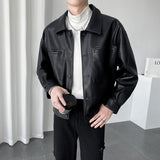 Vintage Vibes: Men's Retro Pu Leather Jacket from Eternal Gleams