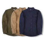 Men's Casual Loose Fit Cotton Cardigan Coat - Available in 623 Blue, 623 Khaki, and 623 Green | Eternal Gleams