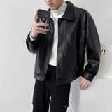 Vintage Vibes: Men's Retro Pu Leather Jacket from Eternal Gleams