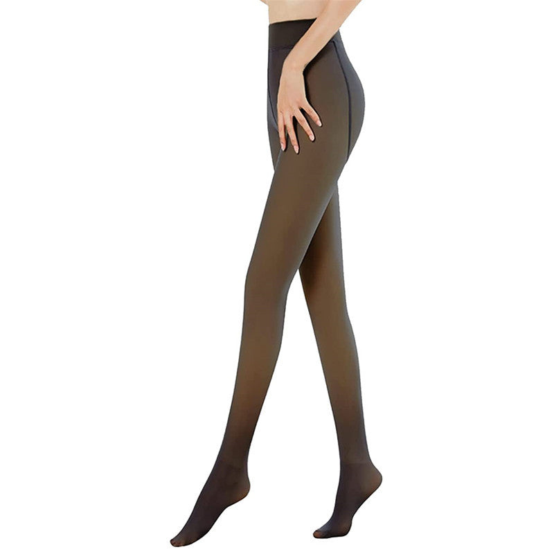 Thickened Black Silk Leggings One-piece Trousers from Eternal Gleams