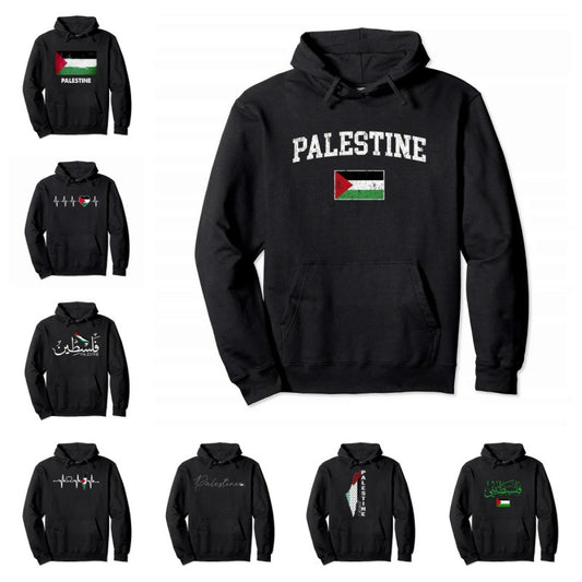 Palestine Pullover Hoodie Warm Hoodie Fashion Hip Hop Street Wear - Cotton from Eternal Gleams