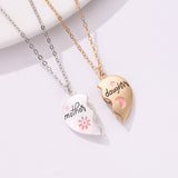 Mother-Daughter Matching Heart Magnetic Pendant Necklace Set from Eternal Gleams