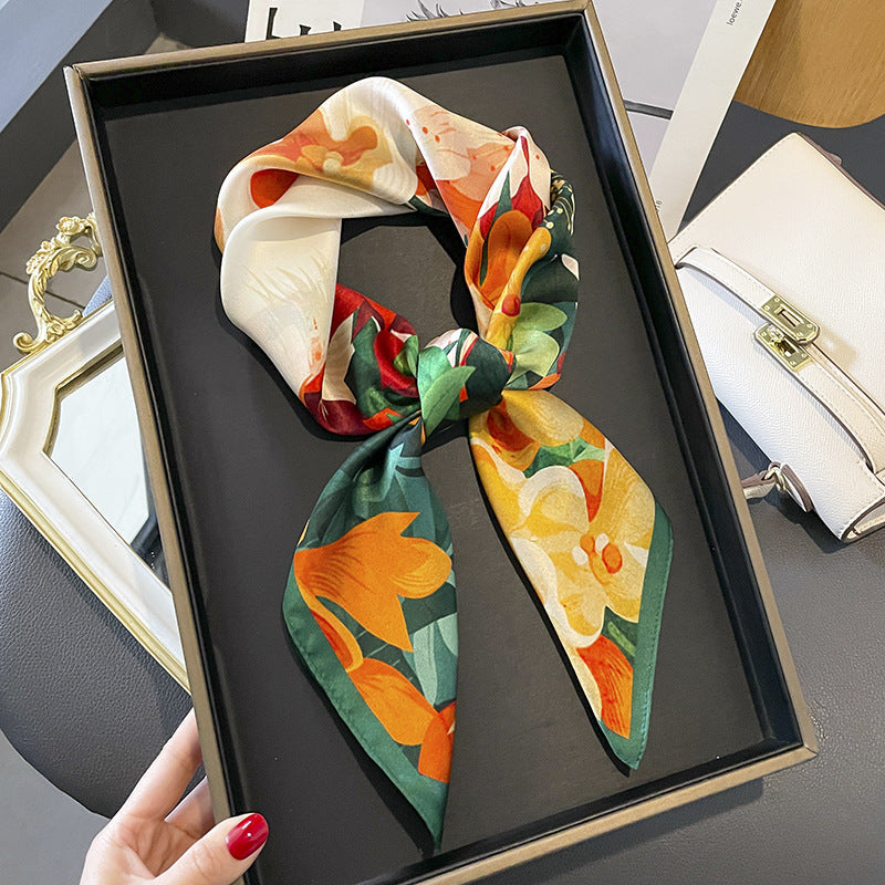 Ethereal Elegance: Silk Decorative Scarf & Shawl
