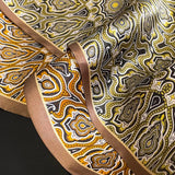 Baroque Elegance: Mulberry Silk Narrow Scarf