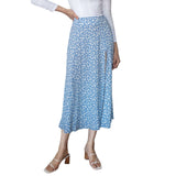 European And American Leopard Print Long Skirt High Waist Slit Hip Skirt from Eternal Gleams