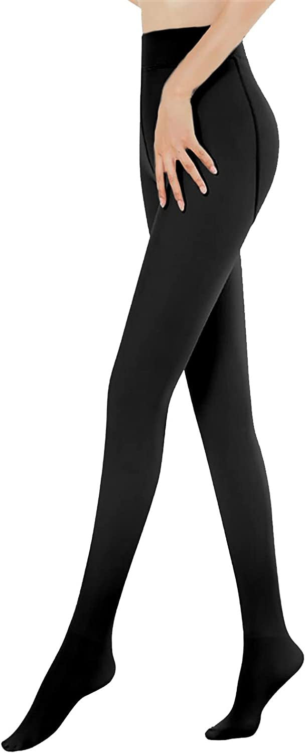 Thickened Black Silk Leggings One-piece Trousers