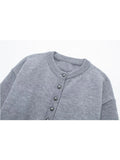 Gray High Waist Knitted Coat: Effortless Elegance from Eternal Gleams