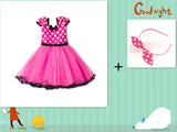 Sleeveless Polka Dot Bow Princess Dress for Girls from Eternal Gleams.