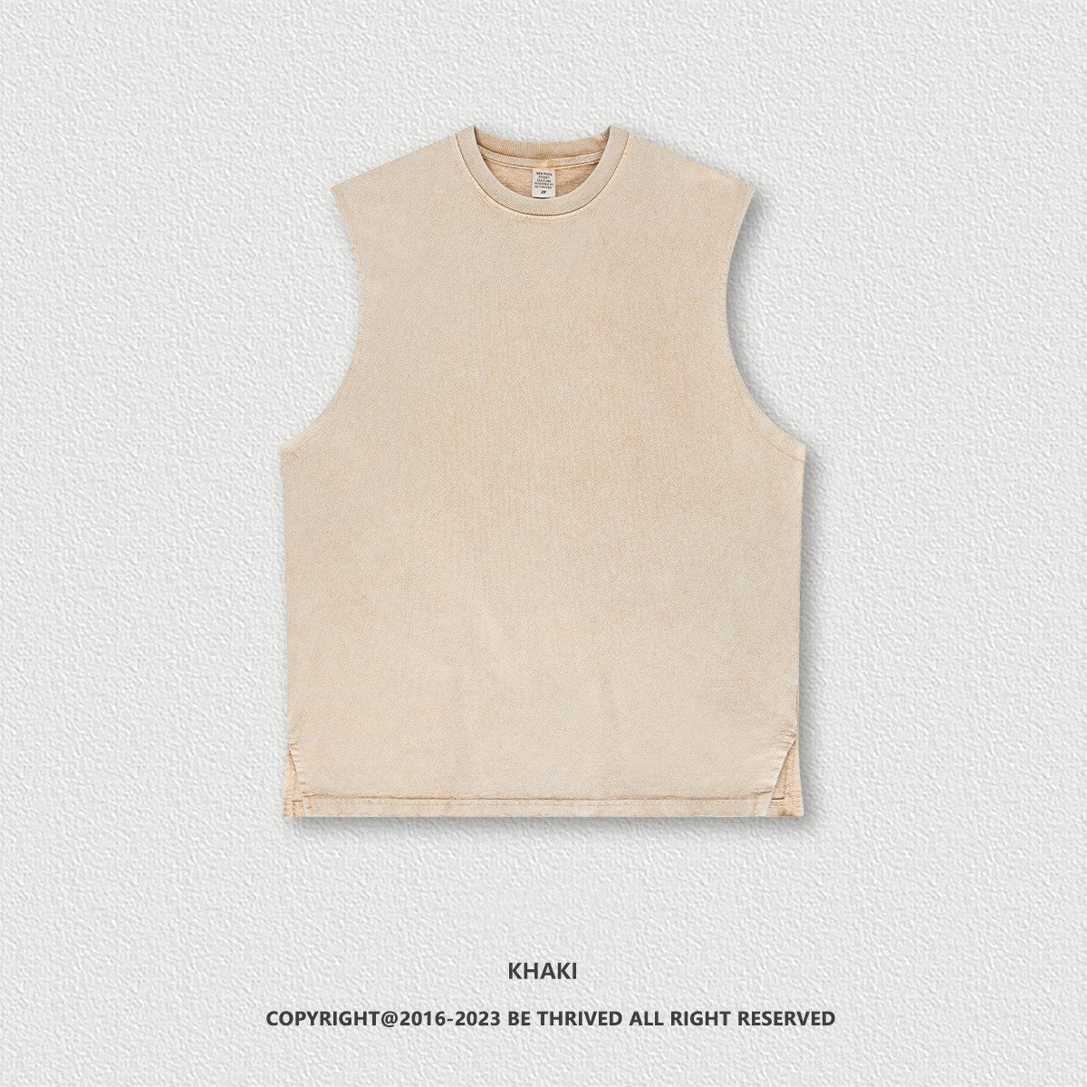 Vintage Vibes: Men's Retro Washed Cotton Vest Eternal Gleams