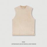 Vintage Vibes: Men's Retro Washed Cotton Vest Eternal Gleams