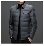 Executive Elegance: Men's Vinylon Business Down Jacket from Eternal Gleams