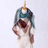 Chic Geometric Elegance: Women's Triangle Scarf