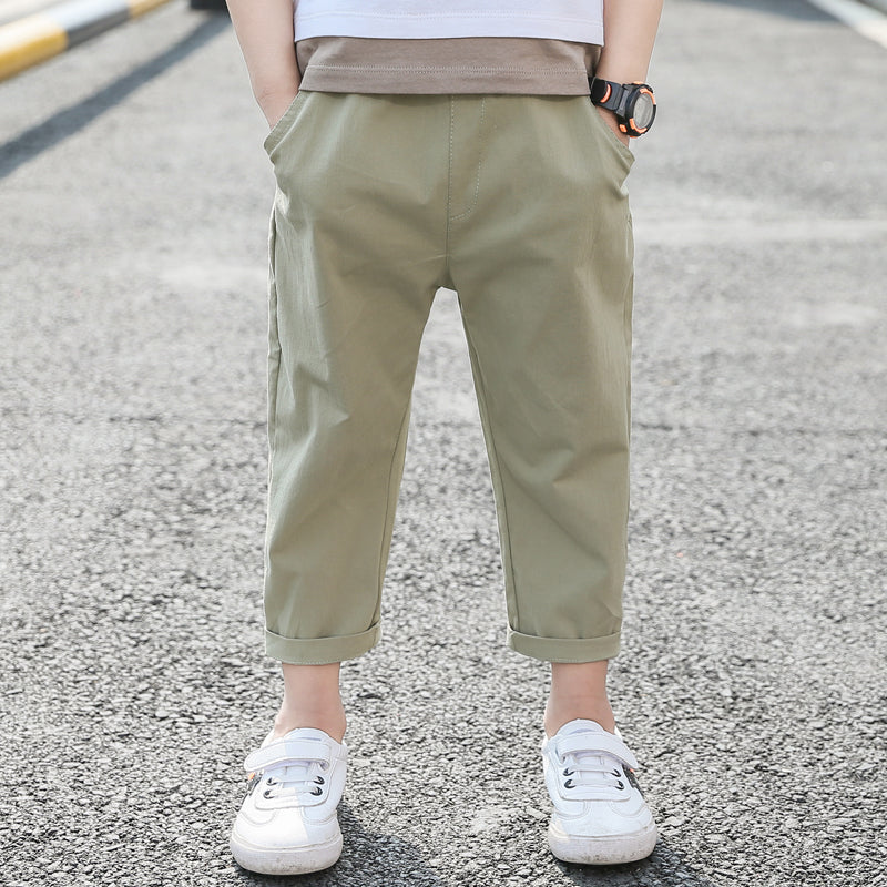 Summer Cotton And Linen Trousers Children's Casual Pants from Eternal Gleams