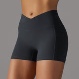 Stay Connected: Women's Yoga Shorts with Phone Pocket from Eternal Gleams