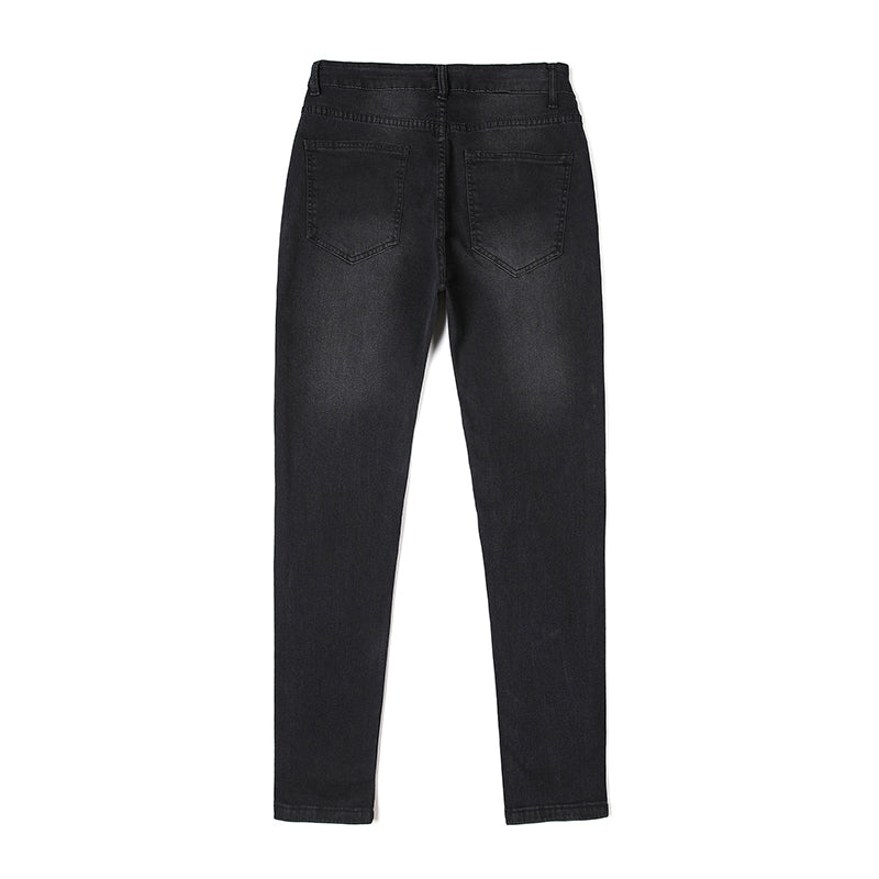 Casual Shredded Slim Zip Pencil Pants from Eternal Gleams