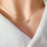 Minimalist Shining Flower Petal Necklace for Women and Girls from Eternal Gleams