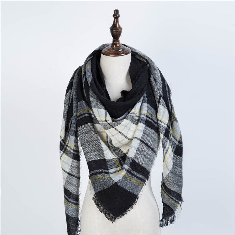 Chic Geometric Elegance: Women's Triangle Scarf from Eternal Gleams