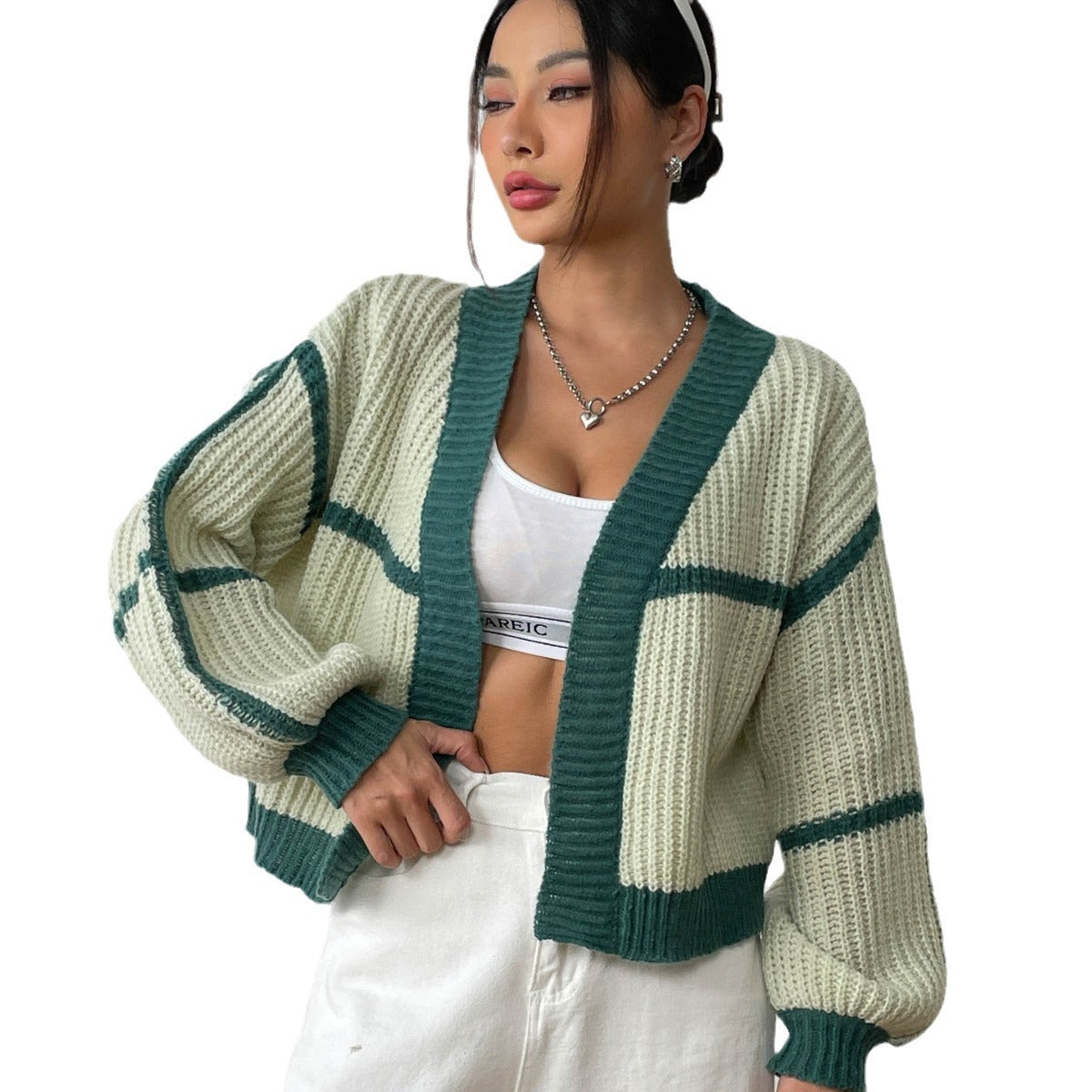 Urban Chic: Color Contrast Patchwork Sweater from Eternal Gleams