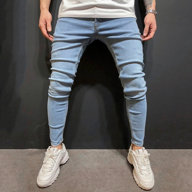 Fashion Trend Men Blue Denim Trousers from Eternal Gleams