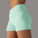 Stay Connected: Women's Yoga Shorts with Phone Pocket