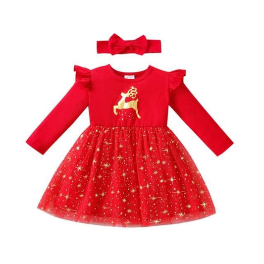 Girl's Christmas Clothes Floral Dress Baby from Eternal Gleams