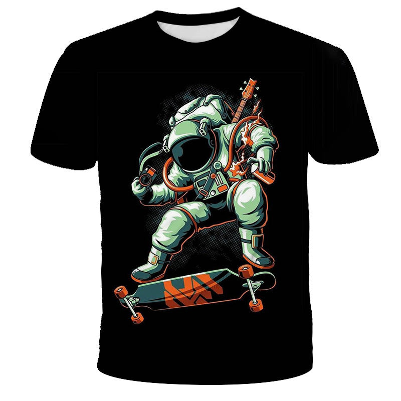 Digital print astronaut t-shirt for kids in various sizes