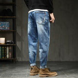 Jeans Loose Plus Fat Plus Size Harem Trousers Stretch Feet Jeans Men from Eternal Gleams