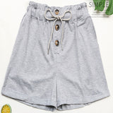 Summer High Waist Elastic Casual Sports Shorts For Women from Eternal Gleams