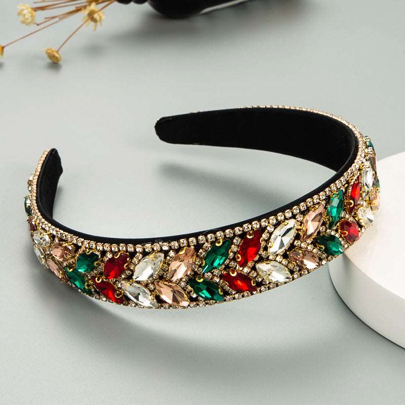 Female Fashion Claw Chain Inlaid Glass Diamond Full Diamond Headband Jewelry