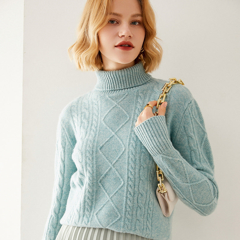 Luxury Cashmere Turtleneck Sweater: Embrace Elegance from Eternal Gleams