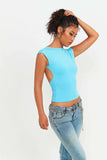 Women's Half Turtleneck Solid Color T-shirt