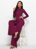 Sultry Long Sleeve Wide Leg Jumpsuit from Eternal Gleams