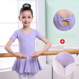 Children's Dance Clothes, Girls' Practice Clothes, Girls Short-sleeved Tutu from Eternal Gleams